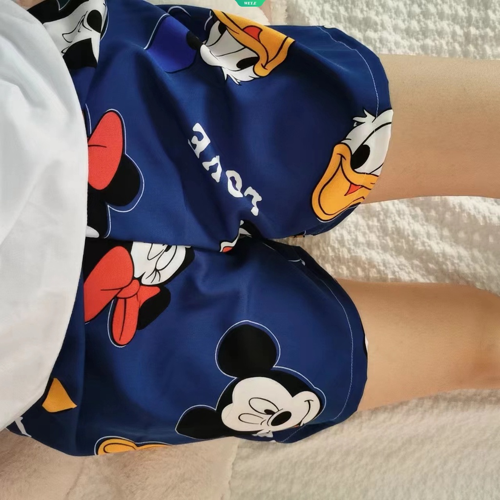 Quần Đùi Mặc Nhà Họa Tiết Chim Bồ Câu Hoạt Hình Phong Cách Harajuku Nhật Bản Thời Trang Mùa Hè 2023 Dành Cho Nữ