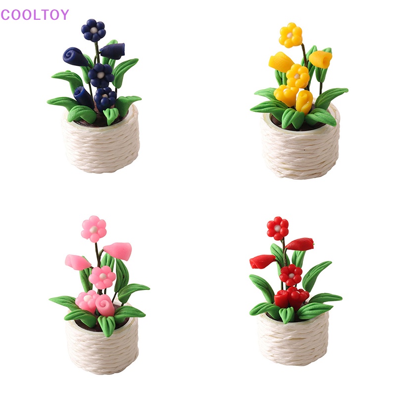 Chậu Hoa Mini Tỉ Lệ 1: 12 Trang Trí Nhà Búp Bê