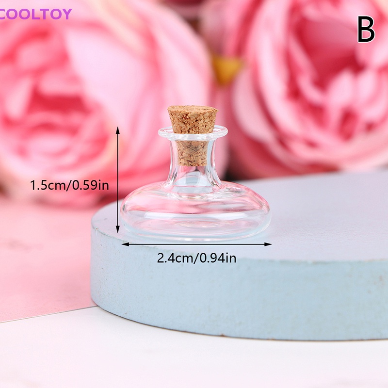 Lọ Thủy Tinh Đựng Kẹo Có Nút Bần Dùng Trang Trí Nhà Búp Bê Tỉ Lệ 1: 12