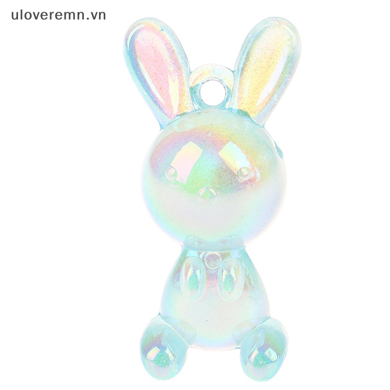 1 Mặt Vòng cổ Hình Thỏ Nhiều Màu Sắc DIY