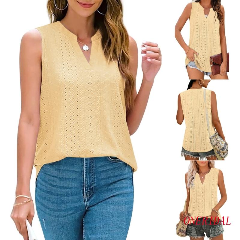 Áo Tank Top Cổ Chữ V Dáng Rộng Thời Trang Mùa Hè Dành Cho Nữ