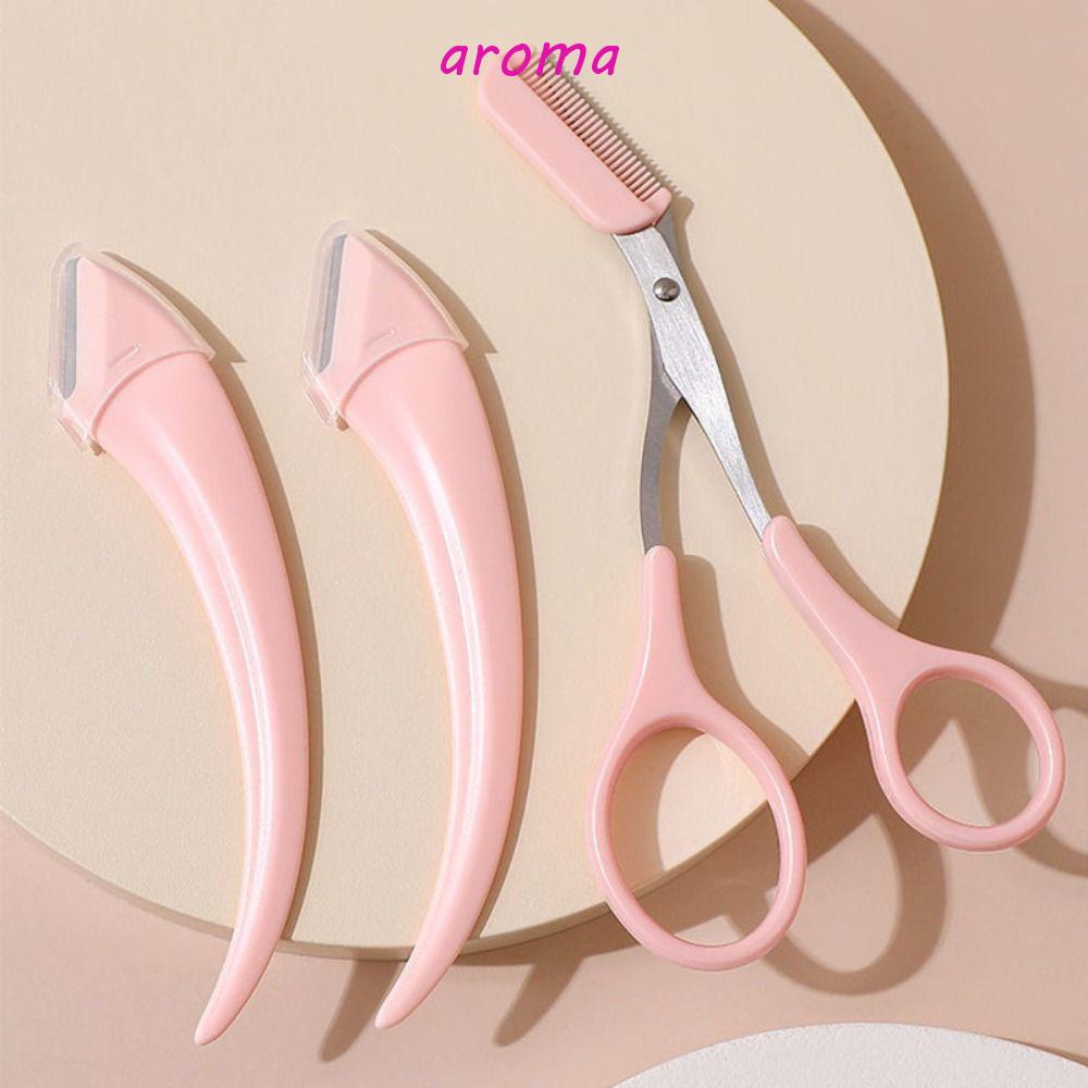 Bộ 3 Dụng Cụ Tỉa Lông Mày Bằng Thép Không Gỉ Tiện Dụng