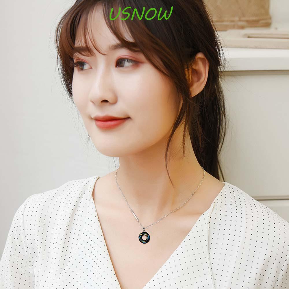 Vòng cổ Mặt Hình Bánh Donut Tráng Men Vui Nhộn Thời Trang Cho Nữ