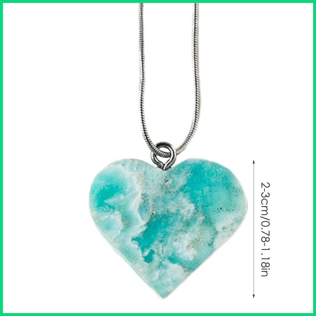 Dây Chuyền Mặt Đá Hematite Hình Trái Tim Thời Trang Cho Nữ