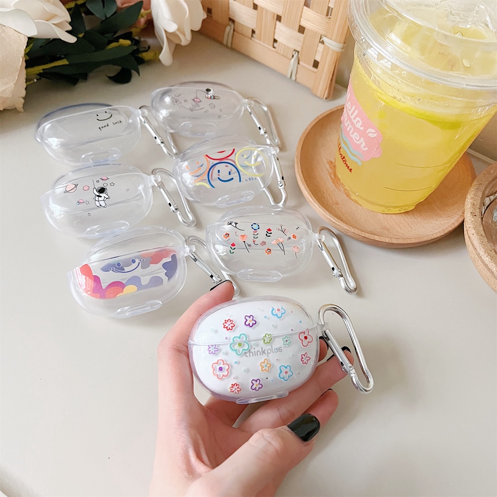 Vỏ Bảo Vệ Hộp Sạc Tai Nghe Bluetooth Không Dây Lenovo XT88 Bằng TPU Mềm Trong Suốt Đơn Giản