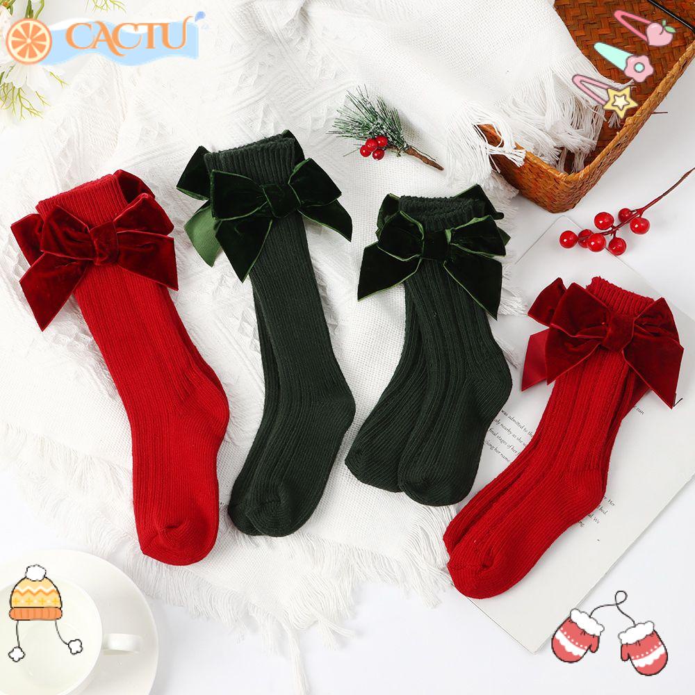 Vớ Giữ Ấm Chân Bằng Vải Cotton Cao Tới Gối Cho Bé Gái