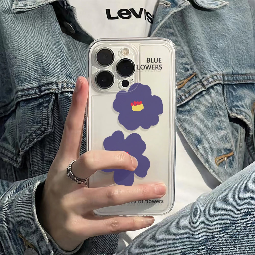 ✅Ốp Điện Thoại Mềm Chống Sốc Họa Tiết Hoa Đơn Giản Cho Iphone 11iphone12 6In 1314pro78max plus 7XRO