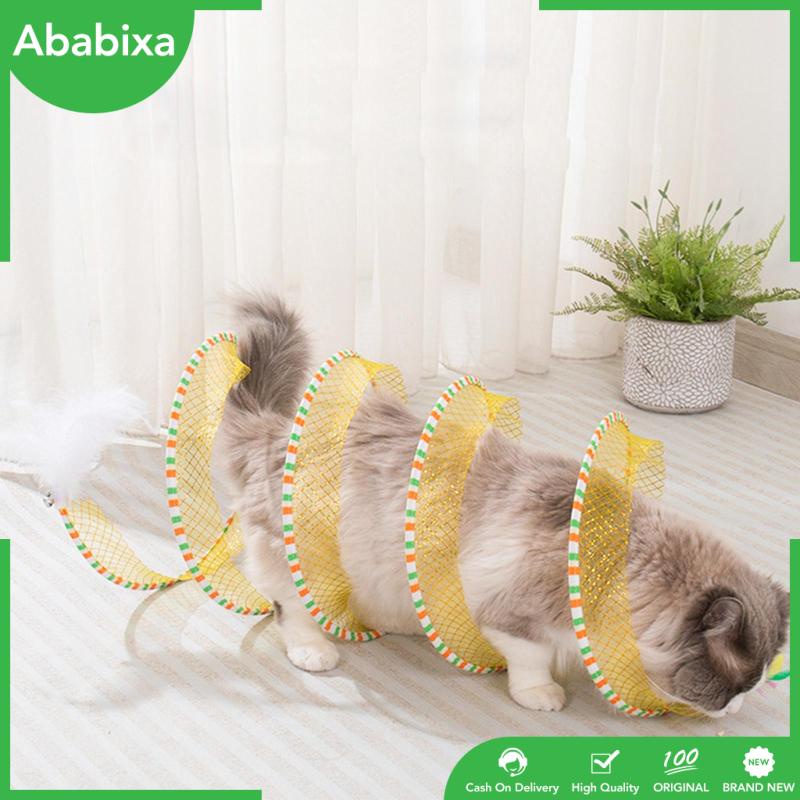 Đồ Chơi Đường Hầm Xoắn Ốc Gấp Gọn Vui Nhộn Cho Mèo Cưng