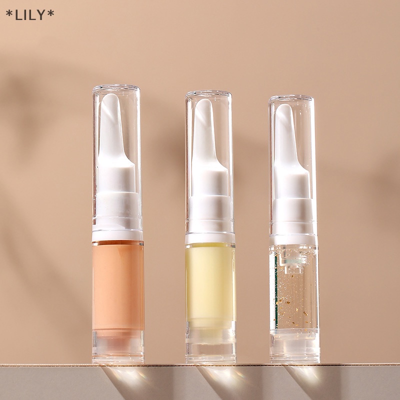 Lily 5ml rỗng không có không khí bơm chân không Chai du lịch Kích thước Dispenser bơm lại container uuu