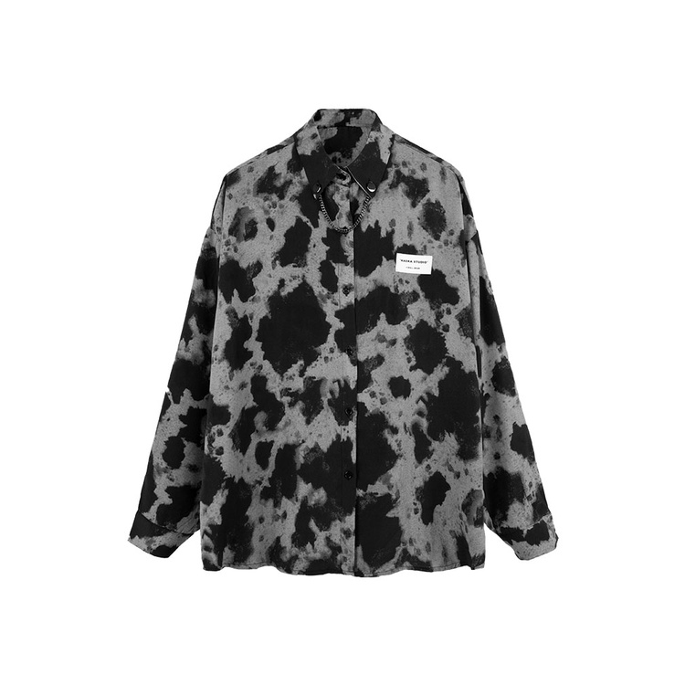 Áo Sơ Mi Tay Ngắn Nhuộm Màu Phong Cách Hong Kong Cổ Điển Thời Trang Cho Nữ