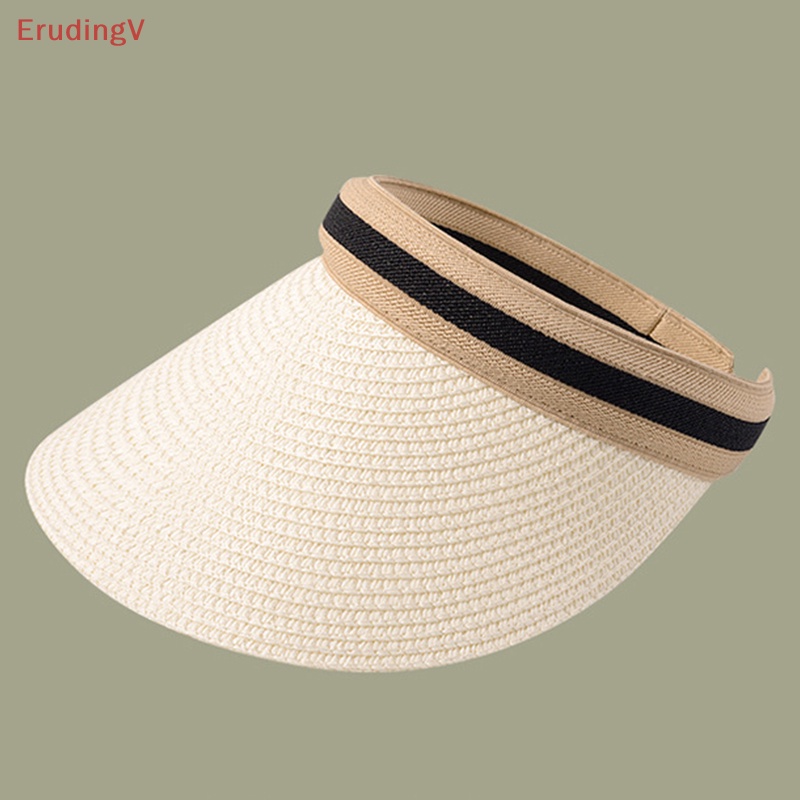 [ErudingV] Mũ Rơm Chống Nắng Hở Chóp Thoáng Khí Gấp Lại Được Hợp Thời Trang Đi Biển Cho Nữ [Mới]