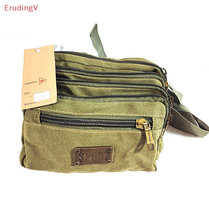 [ErudingV] Túi Đeo Hông Vải Canvas Chất Lượng Cao Đựng Điện Thoại Di Động Phong Cách Vintage Cho Nam [Mới]