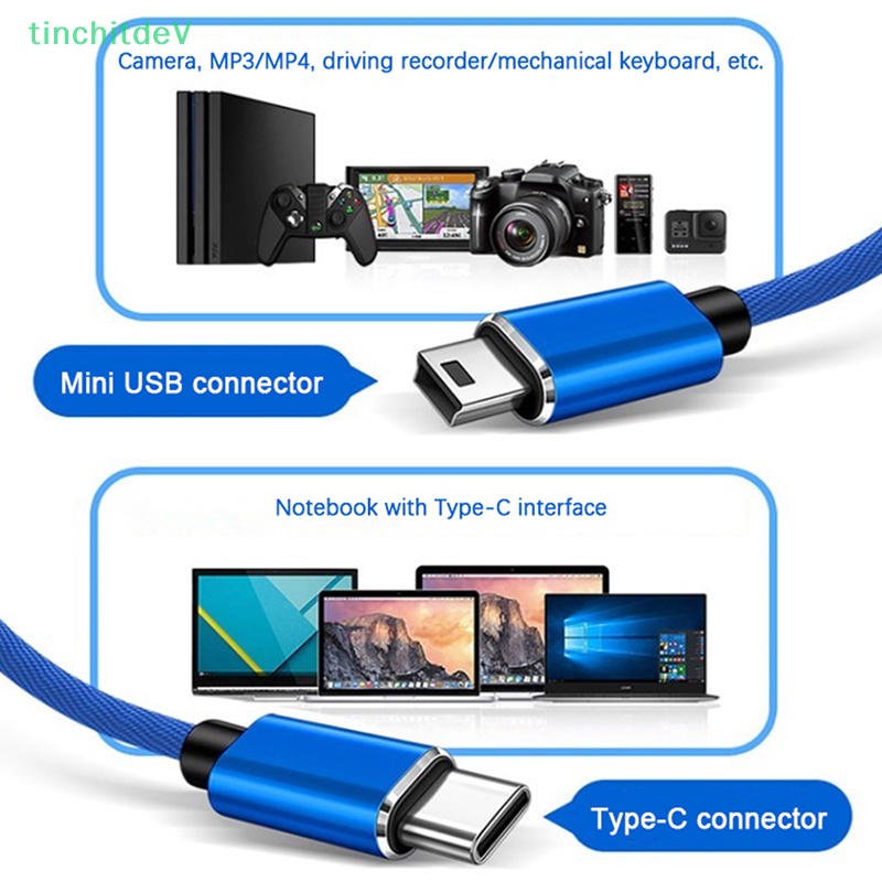 Cáp Sạc Nhanh / Truyền Dữ Liệu USB Type C Sang Mini USB2.0