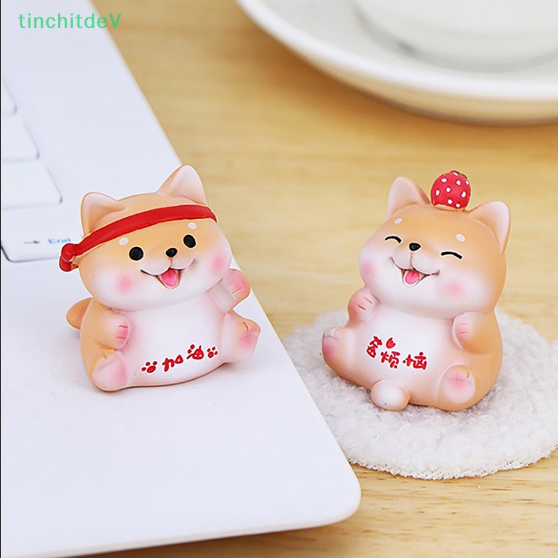 [TinchitdeV] Mô Hình Chú Chó May Mắn Bằng Nhựa Resin Trang Trí Nội Thất / Vườn / Xe Hơi [Mới]