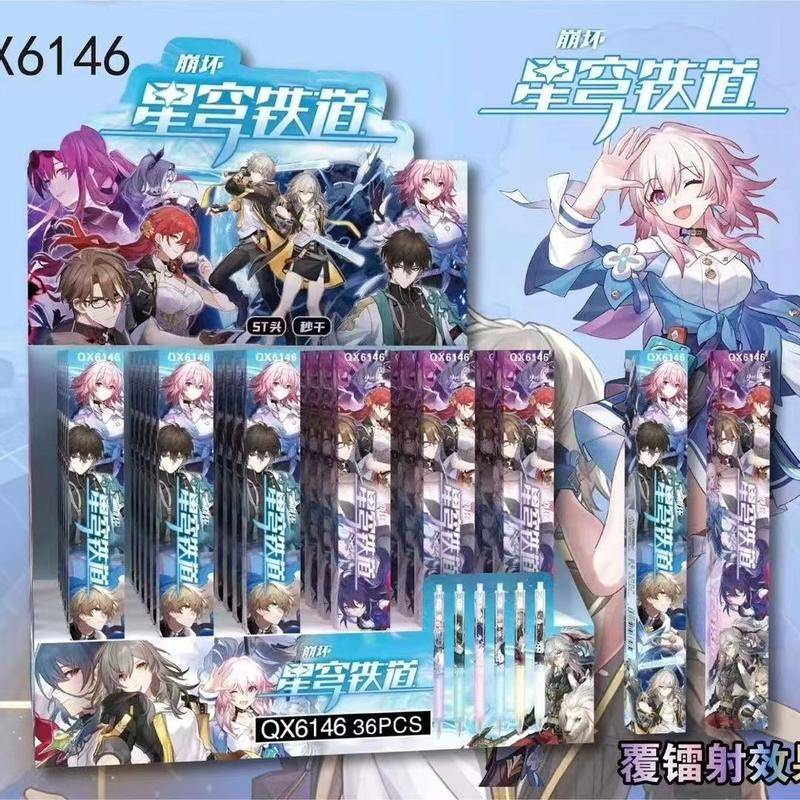 1 Bút Bi Hình Ngôi Sao Honkai: Star Ray Dan Heng March 7th Bronya Seele Asta Herta Dễ Thương