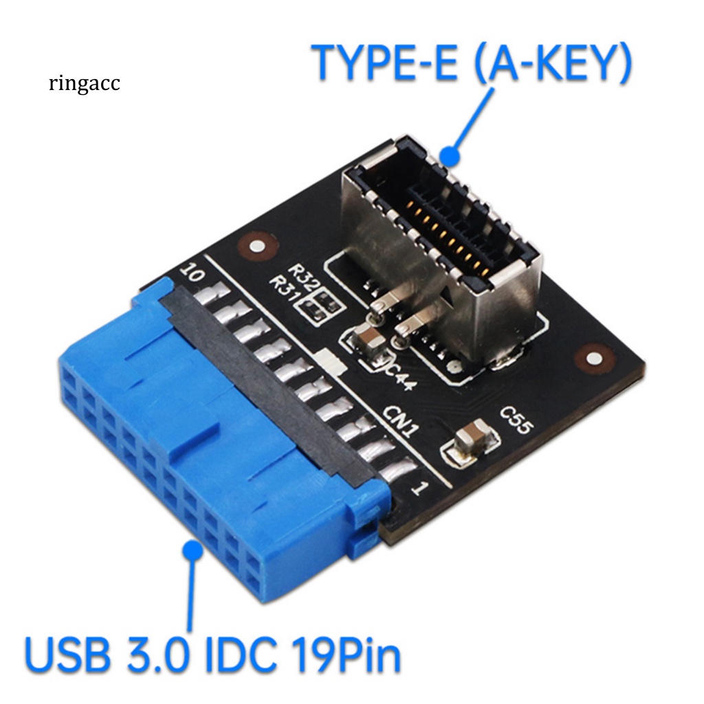 Thẻ Chuyển Đổi USB3.0 19Pin Sang Type-C 20Pin Chuyên Dụng Cho Bo Mạch Chủ Máy Tính