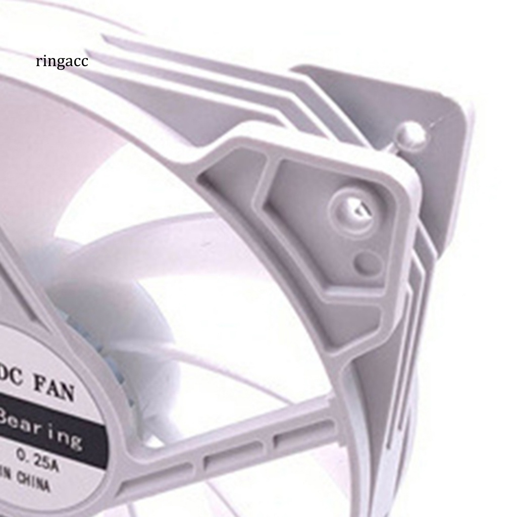 Quạt Tản Nhiệt Làm Mát CPU 12cm Hiệu Ứng Ánh Sáng Nhiều Màu Không Gây Tiếng Ồn Cho Văn Phòng