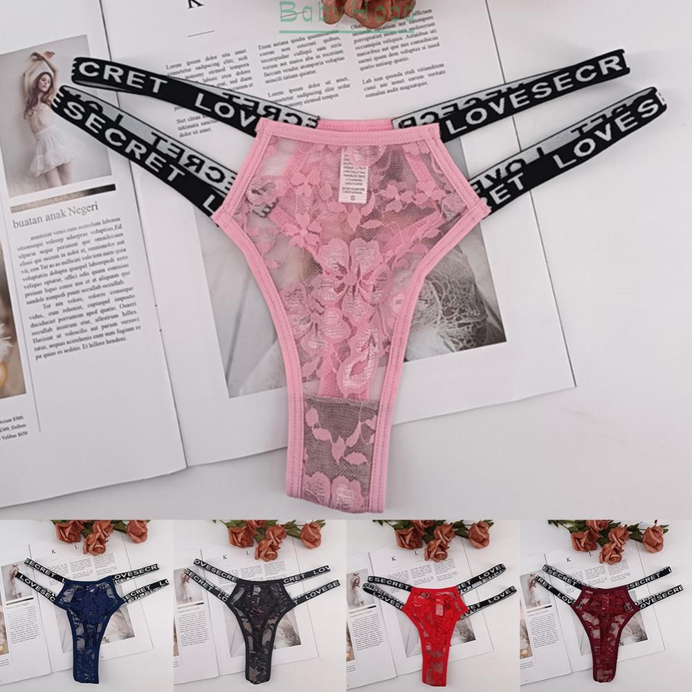 Women's Stylish and Comfortable Lace Thong G String T Back Panties Lingerie Underwear#BBHOOD