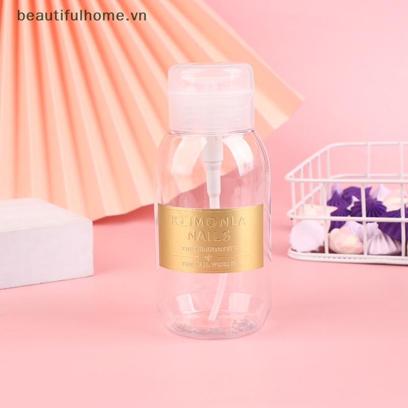 Bình Đựng Dung Dịch Tẩy Sơn Móng Tay Dạng Nhấn Bằng Nhựa