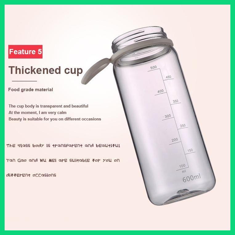 Bình Đựng Nước Lạnh Chống Rò Rỉ Có Thang Đo Cho Nhà Bếp / Tập Gym / Leo Núi