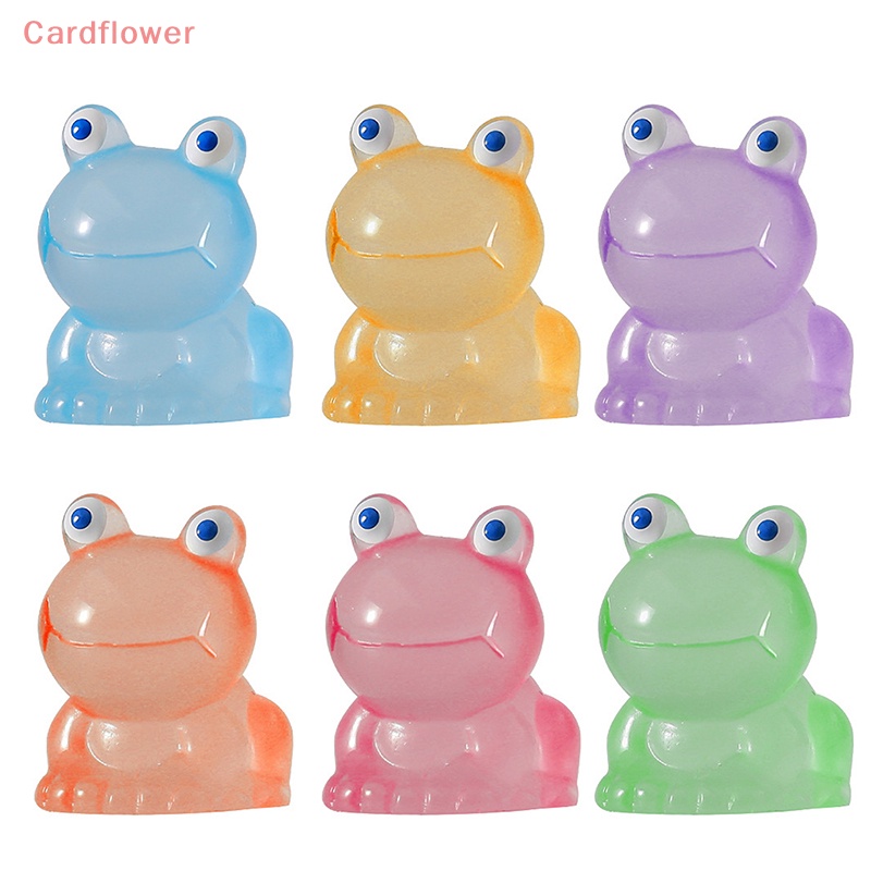 1 Đồ trang trí Ếch Mini Phát Sáng Dùng Trang Trí Tiểu Cảnh Mới