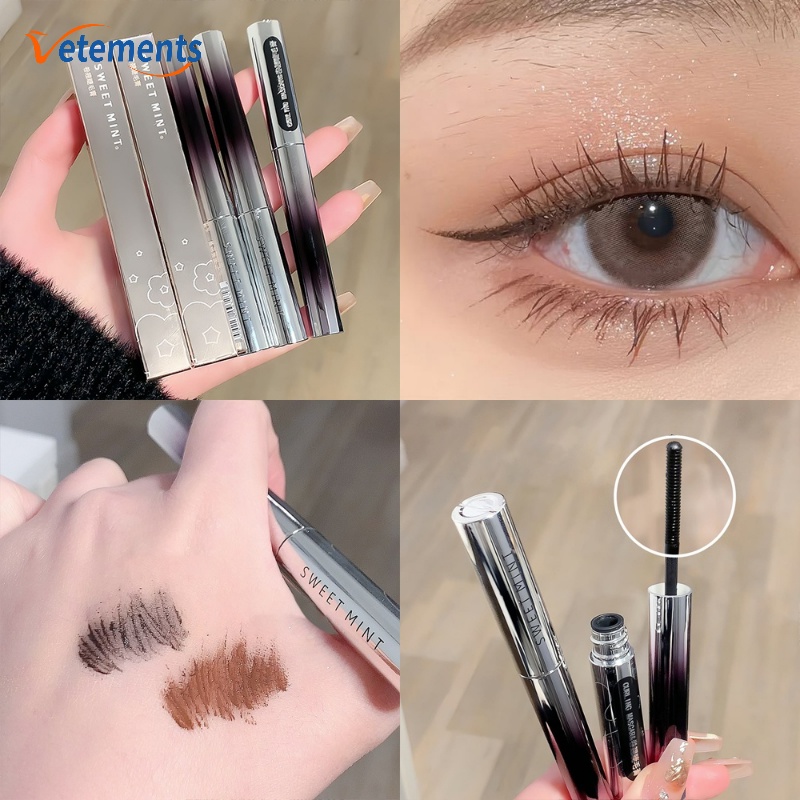 Mascara Sợi Tơ Chống Nhòe Chống Thấm Nước Lâu Trôi Chuốt Dài / Cong Mi Tự Nhiên