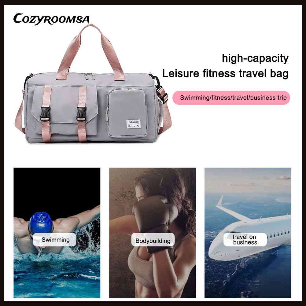 Túi Đựng Đồ Tập Thể Thao Sức Chứa Lớn Chia Ngăn Khô / Ướt Tiện Dụng Cho Nam Và