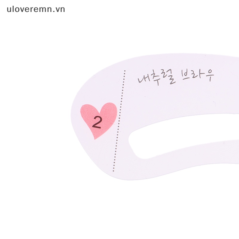 Uloveremn Set 10 Túi 3 Phong Cách Khuôn Vẽ Lông Mày Có Thể Tái Sử Dụng