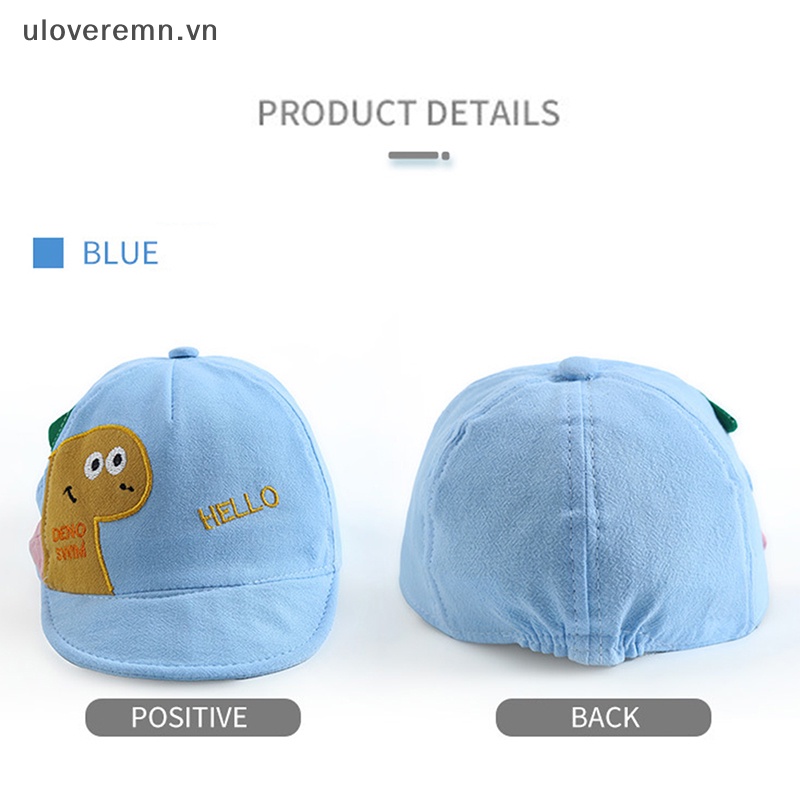 Mũ Lưỡi Trai Hình Khủng Long Chất Liệu Cotton Mềm Mại Cho Bé
