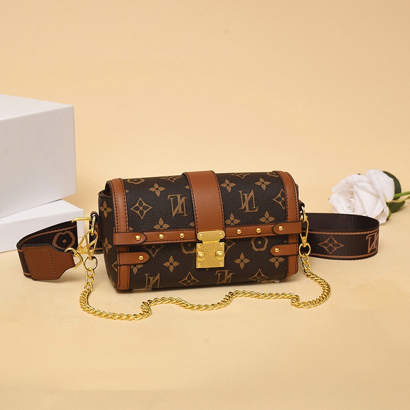 Túi Đeo Vai Dây Xích In Họa Tiết Màu Sắc Chất Lượng Cao Phong Cách Cổ Điển Thời Trang Cho Nữ