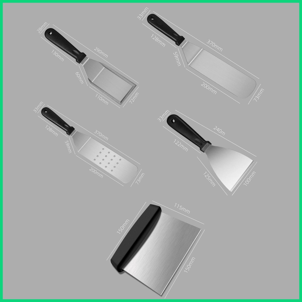 Bộ Dụng Cụ Nướng Bbq Bằng Kim Loại Chống Rỉ Kèm Tay Cầm Thoải Mái Tiện Dụng