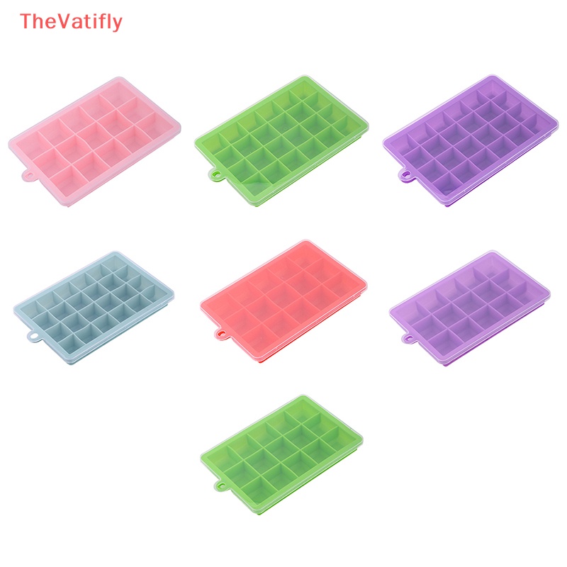 Khuôn Làm Đá Bằng Silicone 15 / 24 Ô Tiện Dụng