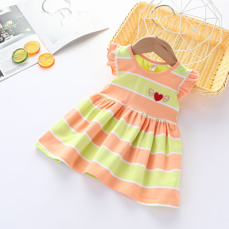 Đầm Sát Nách Lưng Đính Cánh Chất Liệu cotton Thời Trang Mùa Hè Hàn Quốc 2023