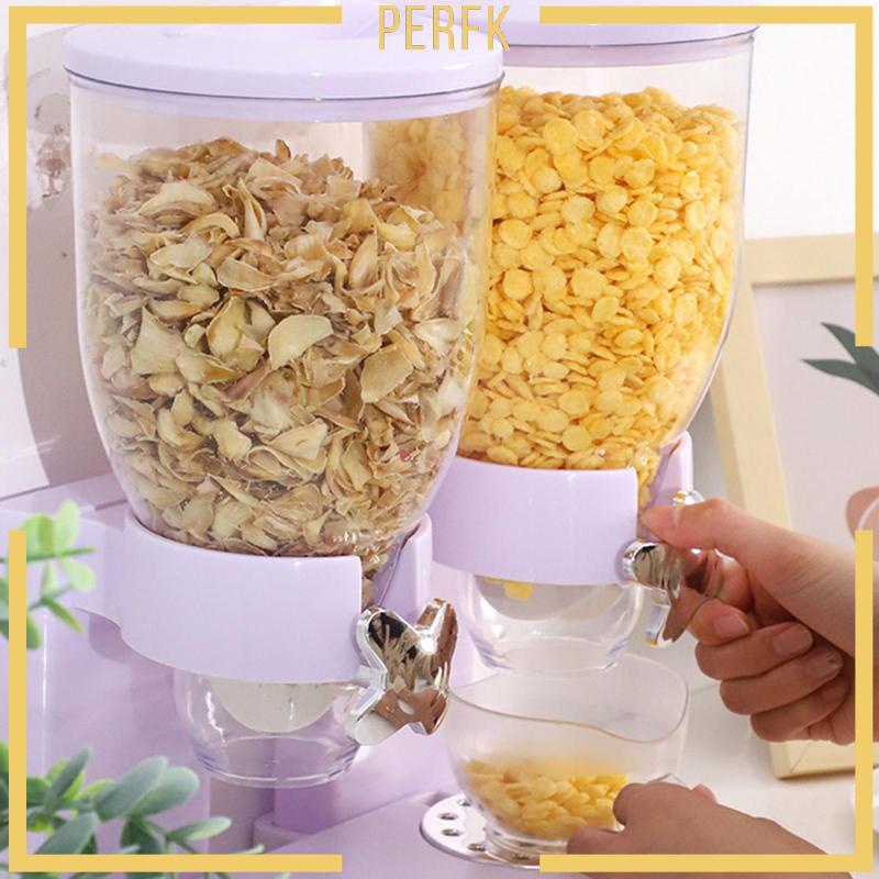 [Perfk] Thùng Đựng Gạo / Ngũ Cốc Dạng Nhấn Chặt Cho Nhà Bếp