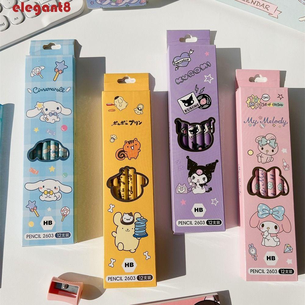 Bút Chì Họa Tiết Hoạt Hình My Melody Cinnamoroll Dễ Thương Cho Học Sinh