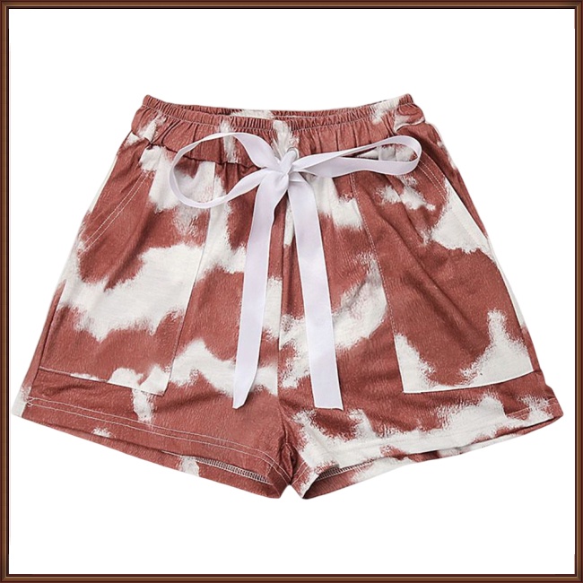 Quần Short 35% Cotton Ống Rộng Nhuộm Màu Thời Trang Mùa Hè Hàng Mới Dành Cho Bạn Nữ 65%