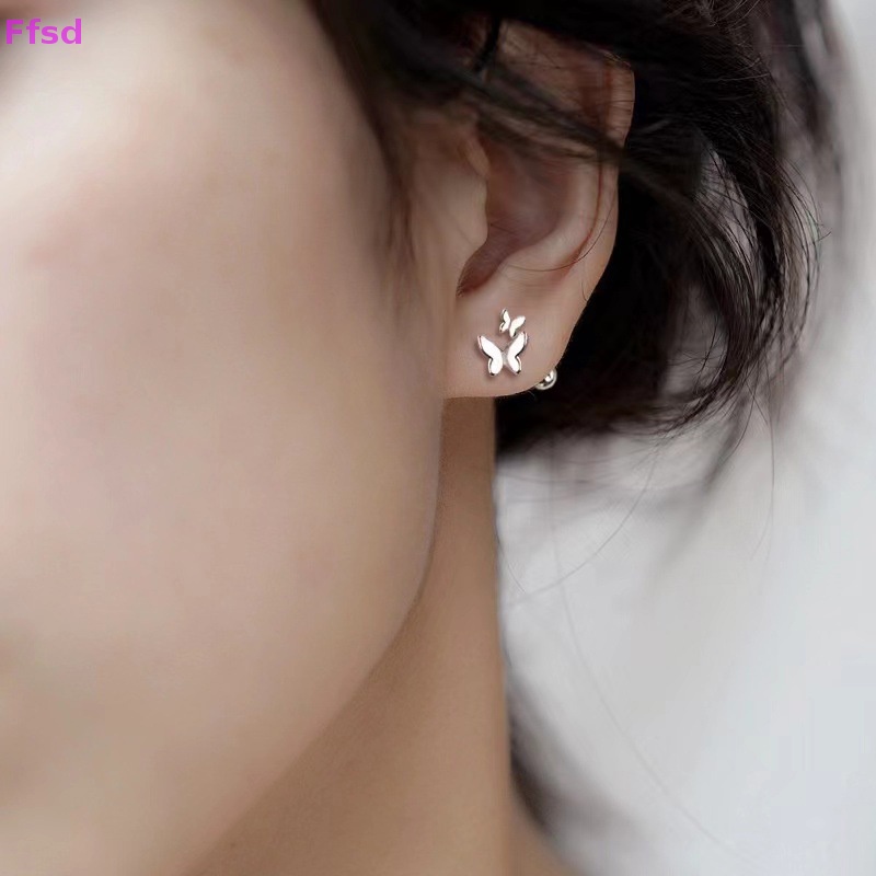 1 Đôi Khuyên Tai Hình Bướm Dạng Xoắn Ốc Dành Cho Nữ