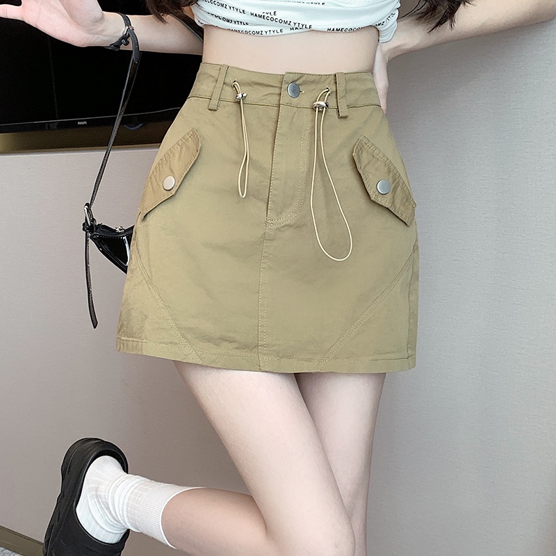 Chân váy SUXI dáng chữ A lưng cao thời trang mùa hè dành cho nữ