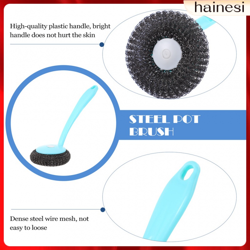 Miếng Bọt Biển Rửa Chén Bằng Thép Không Gỉ Tiện Dụng Cho Nhà Bếp