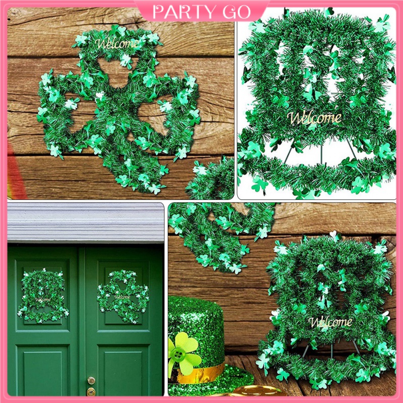 Set 2 Vòng Hoa Treo Tường Trang Trí Diy