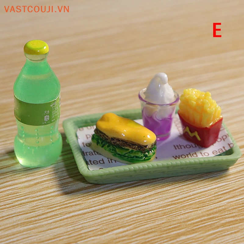Bộ Mô Hình VASTJI VASTJI Shoog Mini Hình Burger Và Khoai Tây Chiên Dành Cho Nhà Búp Bê