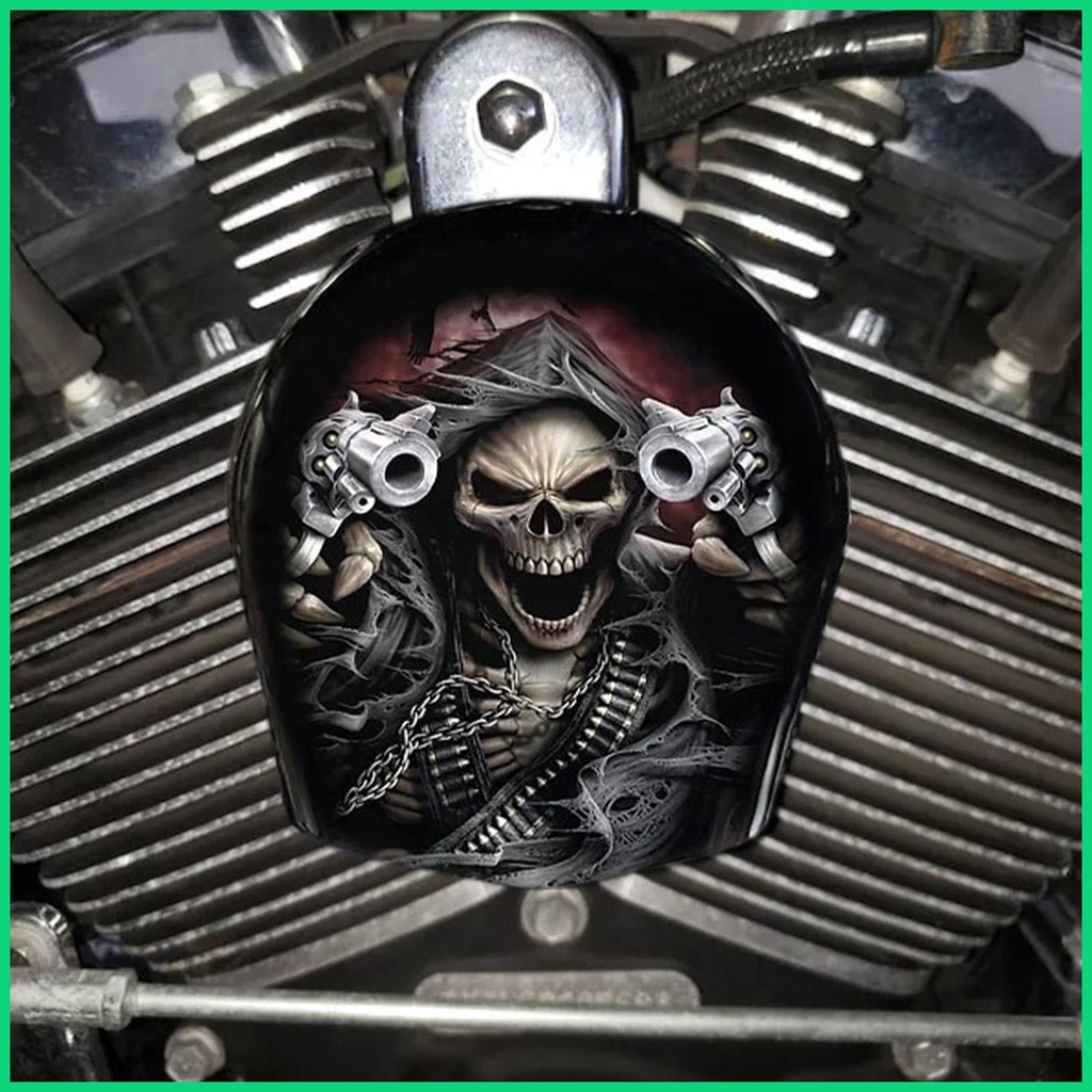 Vỏ Bọc Bảo Vệ Còi Xe Máy Hình Đầu Lâu Độc Đáo Trang Trí Cho jiwvn