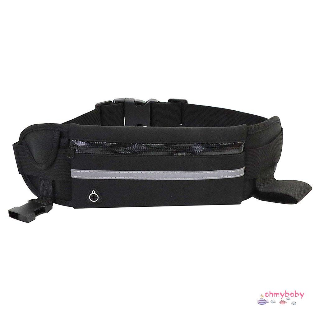 [OMB] Rảnh Tay Dây Xích Chó Có Túi Phản Quang Kéo Eo Thú Cưng Chạy Bộ Huấn Luyện Dẫn [Z/14]