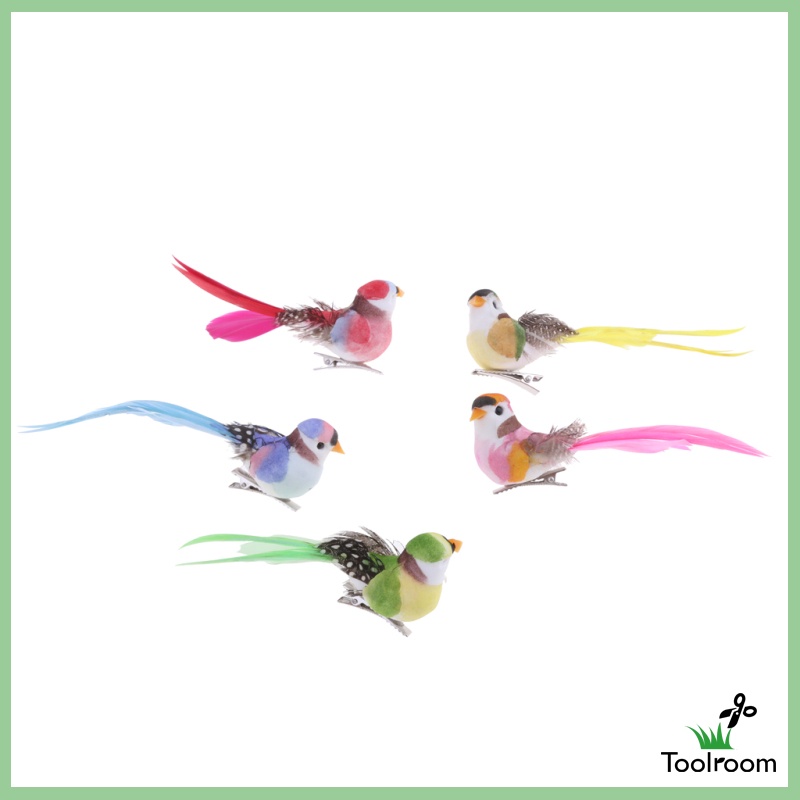 Phụ Kiện Lông Vũ Nhân Tạo Sống Động Trang Trí Sân Vườn