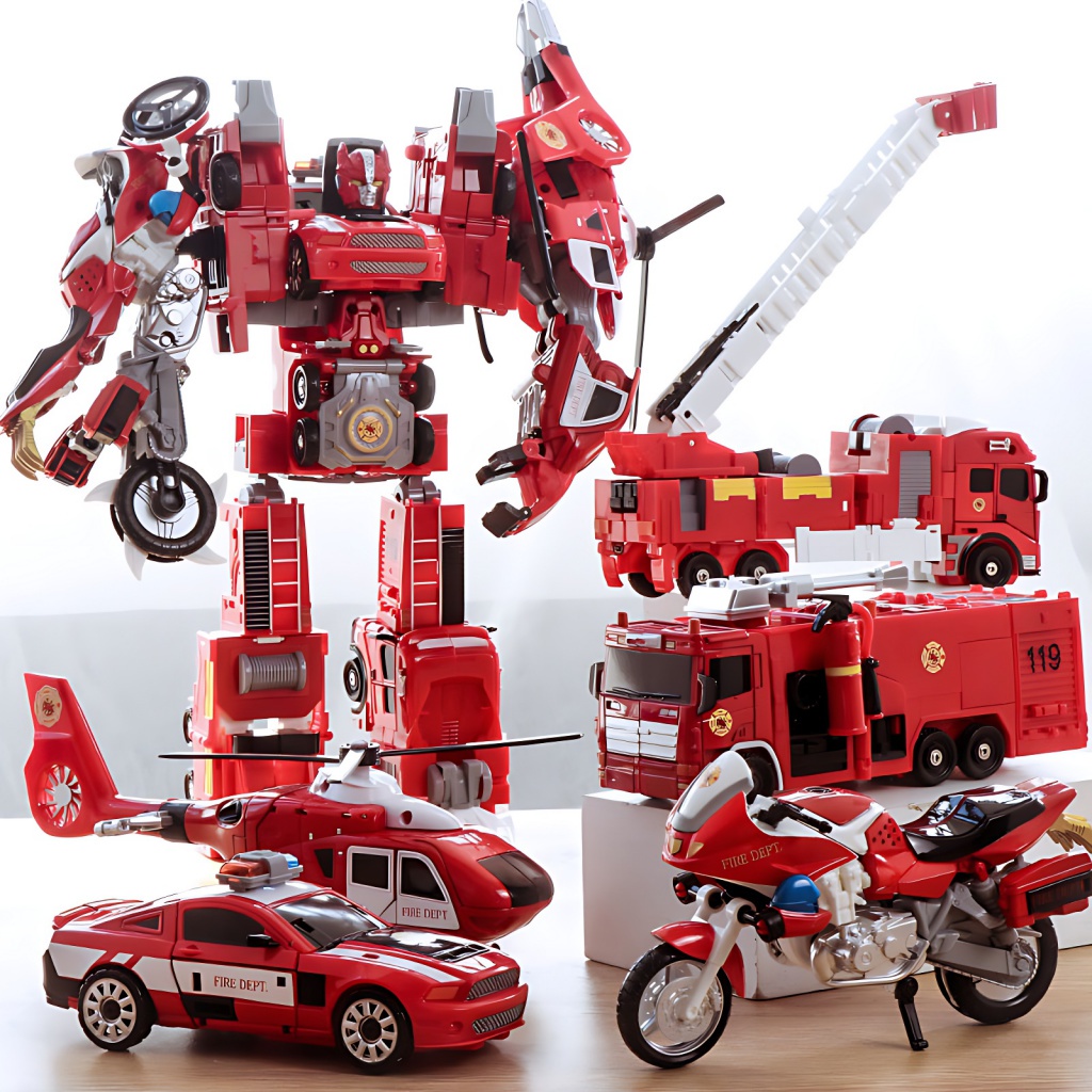 Đồ Chơi Robot Biến Hình Năm Trong Một Cho Bé
