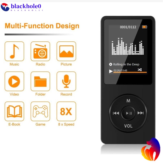 Máy Nghe Nhạc Mp3 Mp4 Màn Hình Tft 1.8-inch Đa Năng Dành Cho Học Sinh