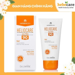 (Hàng công ty) Kem chống nắng cho da nhờn, mụn Heliocare Ultra 90 Gel Sunscreen SPF50+ (50ml)