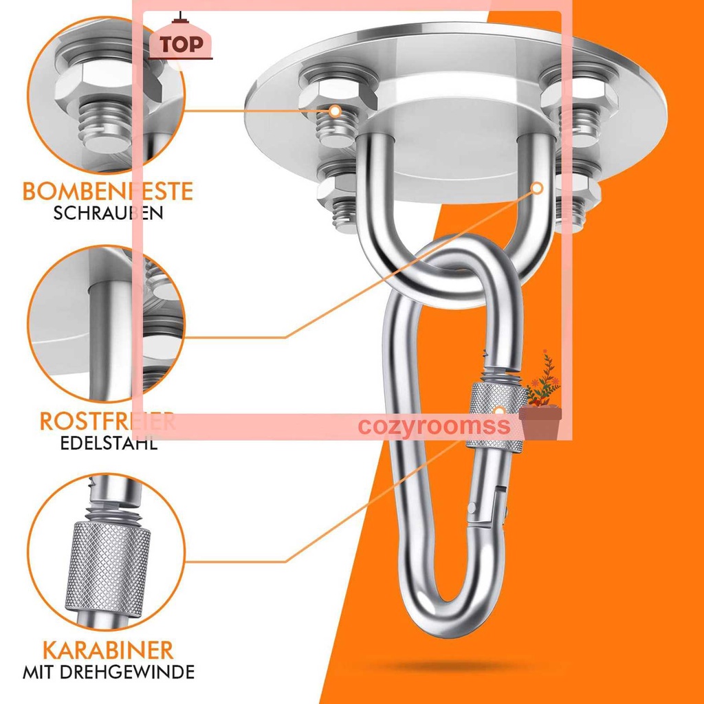 Móc Treo Võng Tập Yoga Xoay 360 Độ