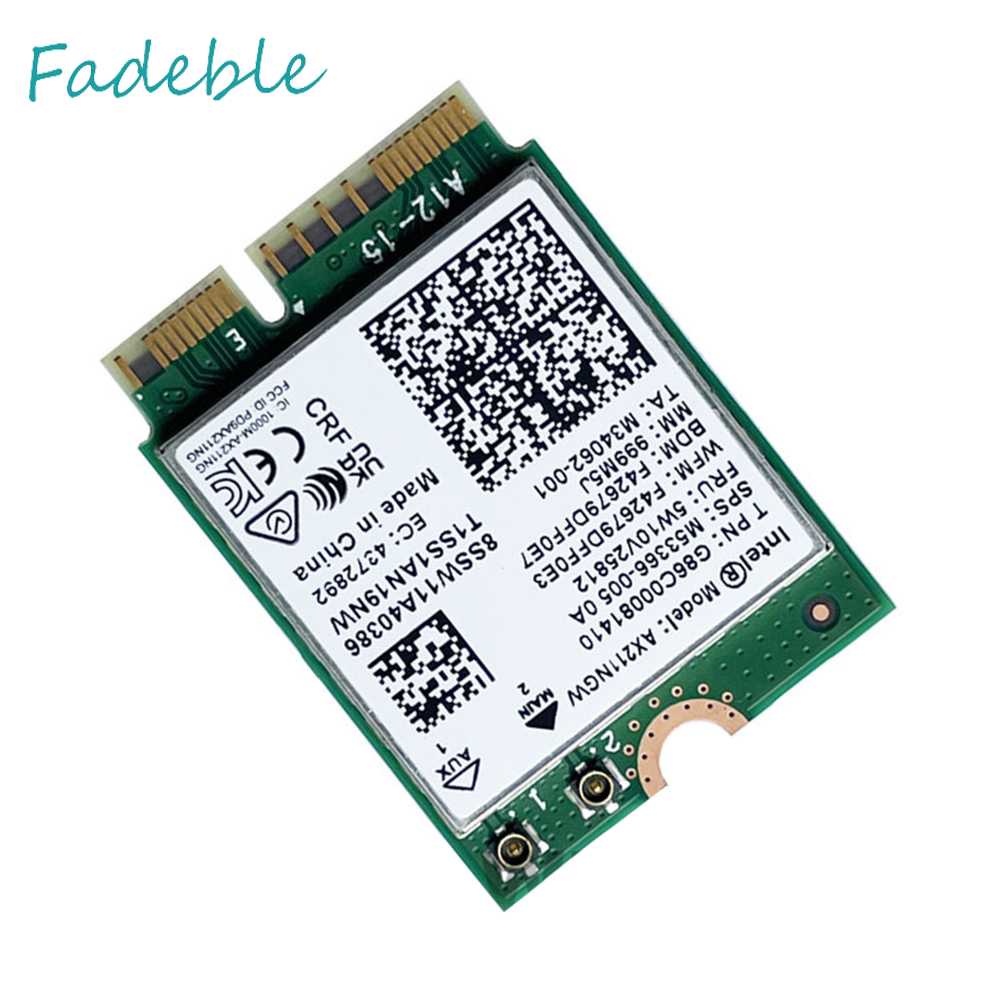 Thẻ Mạng Không Dây 2.4GHz / 5GHz WIFI6E Băng Tần Kép 3000Mbps Cho Laptop