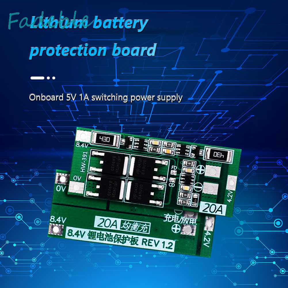 Bảng MạCh SạC Pin Lithium HW-391 2S 20A 18650 BMS